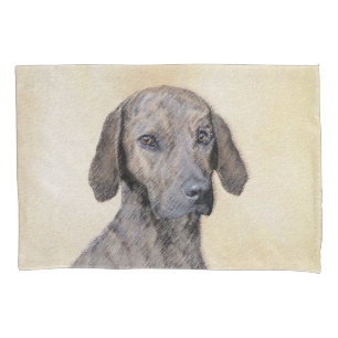 Plott Painting - Cute Original Dog Art Kussensloop