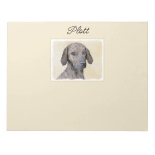Plott Painting - Cute Original Dog Art-laptop Notitieblok