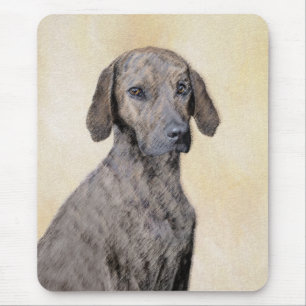 Plott Painting - Cute Original Dog Art Muismat