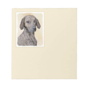 Plott Painting - Cute Original Dog Art Notitieblok