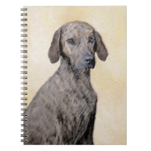 Plott Painting - Cute Original Dog Art Notitieboek