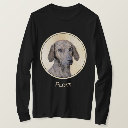 Plott Painting - Cute Original Dog Art T-shirt (Design voorkant)