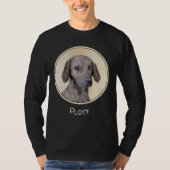 Plott Painting - Cute Original Dog Art T-shirt (Voorkant)