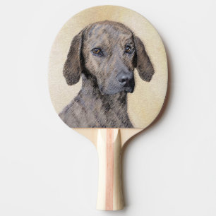 Plott Painting - Cute Original Dog Art Tafeltennisbatje