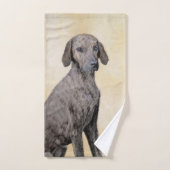 Plott Peinture - Cute Original Chien Art (Serviette à main)