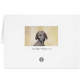 Plott Peinture - Cute Original Chien Art (Dos Horizontal)