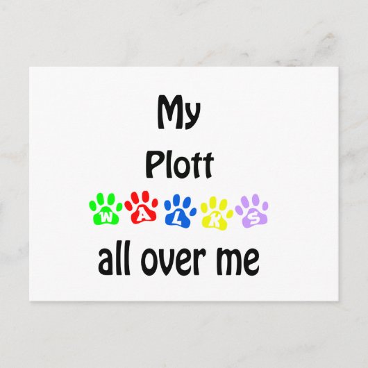 Plott Walks Design Briefkaart (Voorkant)