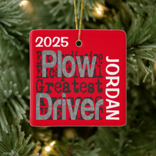 Plough Driver Extraordinaire CUSTOM Keramisch Ornament