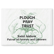 "Plough Pray Trust" Sint Isidorus Magneet