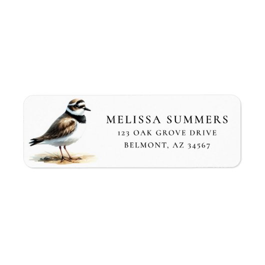 Plover Return Address Label (Voorkant)