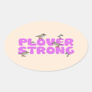 Plover Strong Ovale Sticker