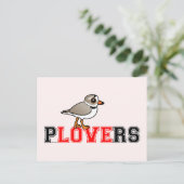 Plovers Love Briefkaart (Staand voorkant)
