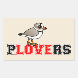Plovers Love Rechthoekige Sticker