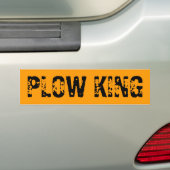 PLOW KING BUMPERSTICKER (Op auto)