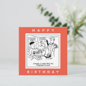 Plowman's Lunch Pub Menu Cartoon (Staand voorkant)