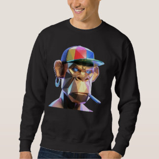 PLP Cyber Titan Geometric Ape Hoodie - Futuristisc Trui