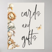  Pluche Dieren Baby shower Kaarten Geschenken Poster (Voorkant)