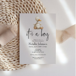 Pluche Kwekerij Dieren Jongen Baby shower Kaart