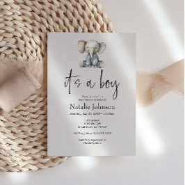 Pluche Kwekerij Dieren Jongen Baby shower Kaart