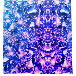 Pluche Paarse diamanten Douchegordijn