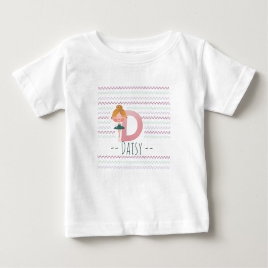 Pluche Plink Schattigee Ballerina Letter D Peuter (Voorkant)