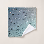 Pludrops Turquoise Aqua Blue (Gant de toilette)