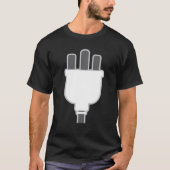 Plug Easy Plug en Socket Couple Halloween Costume T-shirt (Voorkant)