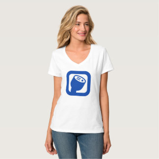 PlugShare Logo Women's V-Neck Shirt