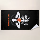Pluie (Basketball) Serviette de plage (Devant)