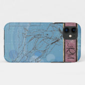 Pluie Bleue Monogram Barrel Racer - coque iphone (Dos (Horizontal))