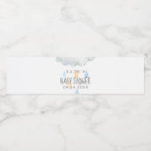 Pluie Cloud Boy Baby shower d'eau Étiquette boutei (Étiquettes simples)