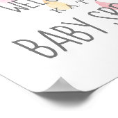 Pluie Cloud Girl Baby Sprinke Welcome Poster (Coin)