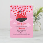 Pluie d'Amour Douche Invitation (Debout devant)