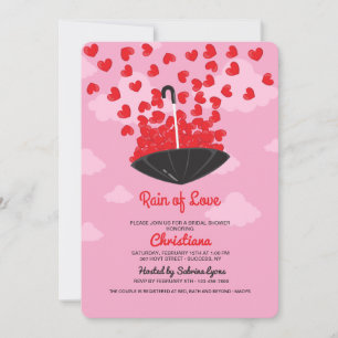 Pluie d'Amour Douche Invitation