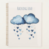 Pluie d'Amour Nuages Bleus Cœurs (Devant)