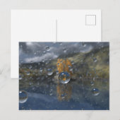 Pluie dans la carte postale Glen (Devant / Derrière)