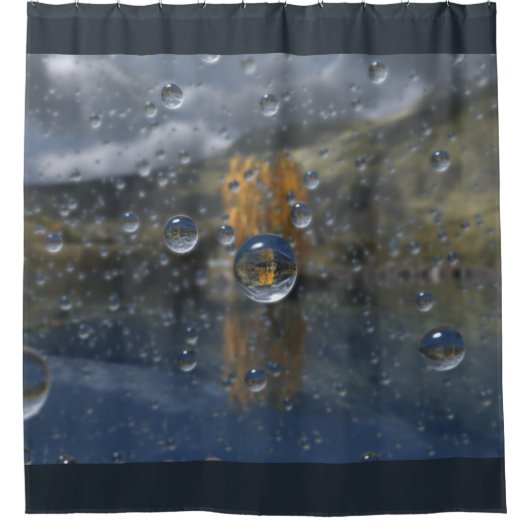 Pluie dans le rideau de douche en verre (Devant)