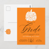 PLUIE DE CADEAUX DE MARIÉE | Carte postale Citroui (Devant / Derrière)