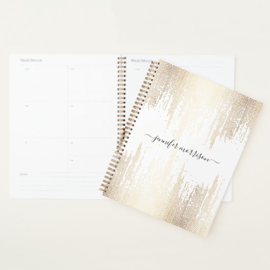 Pluie de Confetti Gold Script Glam (Devant avec enveloppe)