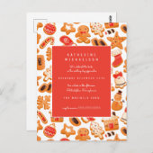 PLUIE DE MARIÉE | Invitation Biscuits au Gingembre (Devant / Derrière)