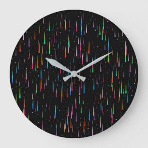 Pluie de météore - horloge murale
