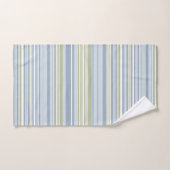 Pluie de printemps et rayures bleues tropicales (Serviette à main)