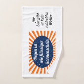 Pluie de soleil liquide avec noms (Serviette à main)