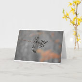 Pluie d'hiver, carte (Fleur jaune)