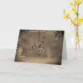 Pluie d'hiver, carte (Fleur jaune)