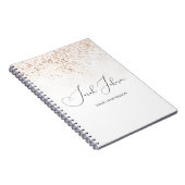 Pluie d'or Carnet professionnel personnalisé (Côté Droit)