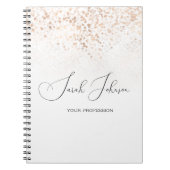 Pluie d'or Carnet professionnel personnalisé (Devant)