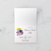 Pluie douche bébé douche Invitations (Intérieur)