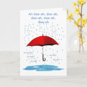 Pluie et chant Autres faits Carte de voeux (Fleur jaune)