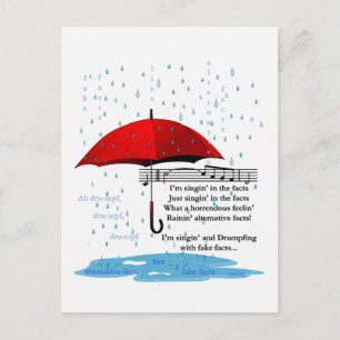 Pluie et chant Autres faits Carte postale